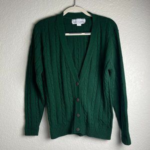 Vintage Kate Collins Green Cardigan